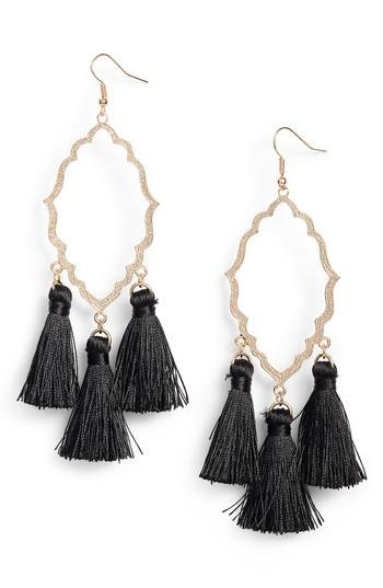 Women's Bp. Medallion Tassel Earrings