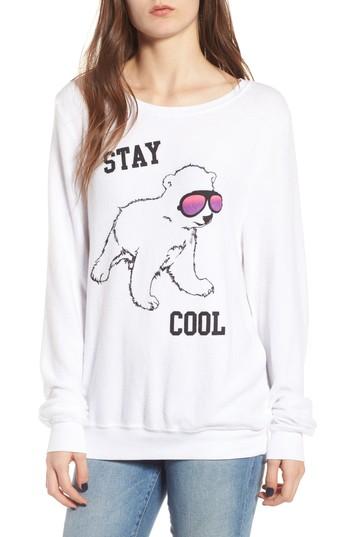 Women's Dream Scene Stay Cool Polar Bear Sweatshirt - White