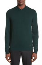 Men's Armani Collezioni Jacquard Sweater Eu - Green