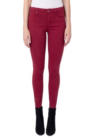 Women's Liverpool Abby Skinny Pants - Burgundy