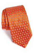 Men's Ted Baker London Geometric Silk Tie, Size - Orange