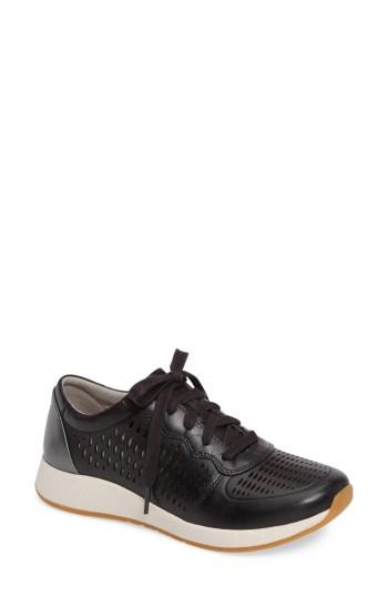 Women's Dansko Charlie Perforated Sneaker .5-7us / 37eu M - Black