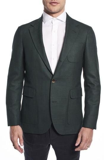 Men's Strong Suit By Ilaria Urbinati Ignatius Slim Fit Wool Blazer R - Green