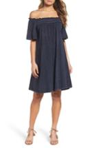 Women's French Connection Chisulo Off The Shoulder Swing Dress - Blue