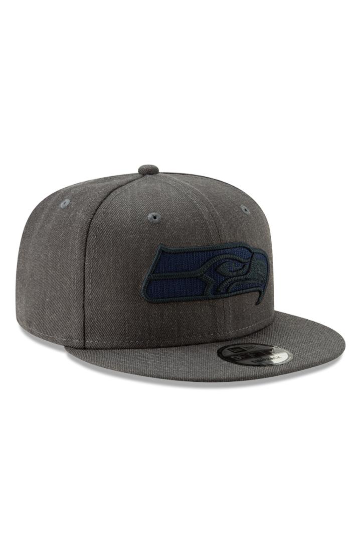 Men's New Era Cap Heather Crisp Logo Cap - Grey