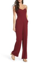 Women's Greylin Elinda Strapless Jumpsuit - Red