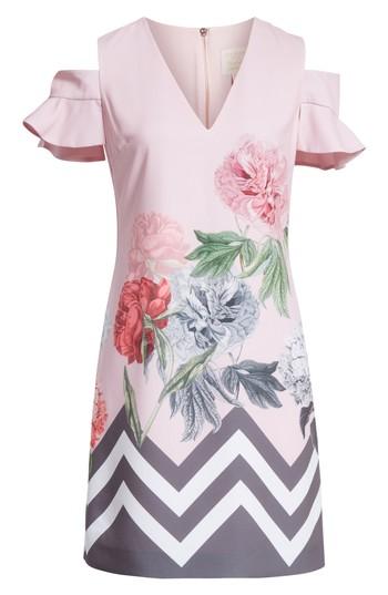 Women's Ted Baker London Jareye Cutout Tunic Dress