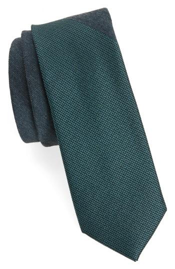 Men's Calibrate Half & Half Panel Tie, Size - Blue