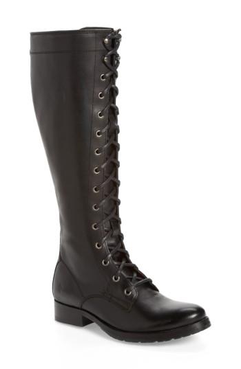 Women's Frye Melissa Lace-up Boot, Size 5.5 M - Black