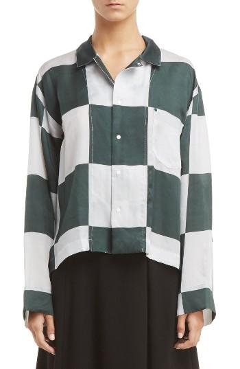 Women's Toga Inner Check Print Blouse