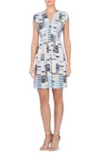 Women's Catherine Catherine Malandrino Tinka Print Jersey Fit & Flare Dress - Black