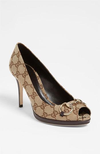 Gucci 'new Hollywood' Platform Pump Beige/