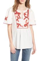 Women's Madewell Embroidered Fable Top - White