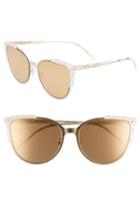 Women's Vedi Vero 59mm Cat Eye Sunglasses - Gold/gold Mirror