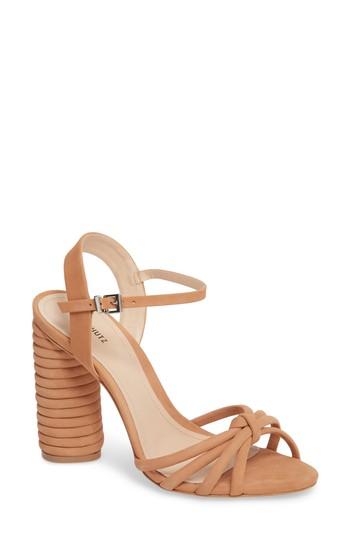 Women's Schutz Paolla Column Heel Sandal M - Beige