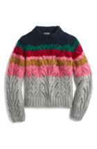Women's Vince Camuto Texture Stitch Mock Neck Sweater - Black