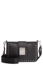 Mcm Xs Park Avenue Kasion Stud Leather Crossbody Bag - Black