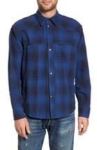Men's Mr. Completely Western Flannel Slim Shirt - Blue