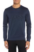 Men's Boss Salbo Slim Fit Crewneck Pullover - Blue