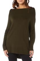 Women's Michael Stars Open Neck Cashmere Blend Tunic - Green