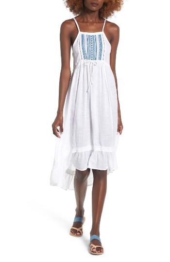 Women's Rip Curl Embroidered Midi Dress - White