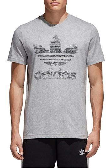 Men's Adidas Originals Traction Trefoil Graphic T-shirt - Grey