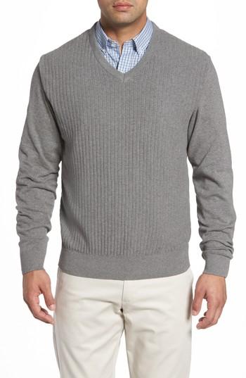 Men's Cutter & Buck Bryant V-neck Sweater