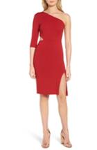 Women's Soprano Side Cutout One-shoulder Dress - Red