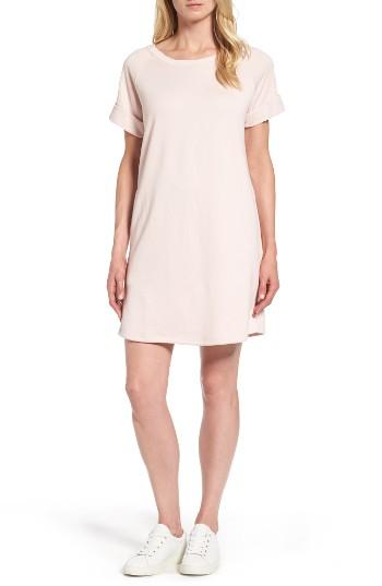 Women's Caslon French Terry Shift Dress - Pink