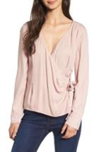 Women's Hinge Ballet Wrap Top, Size - Pink