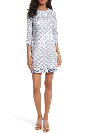 Women's Ted Baker London Lealla Border Print Shift Dress - Grey