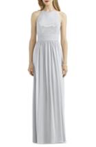 Women's After Six Sequin Open Back Chiffon Gown - Grey