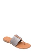 Women's Andre Assous Nice Sandal M - Grey