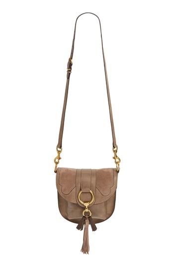 Frye Small Ilana Harness Leather Saddle Bag - Metallic