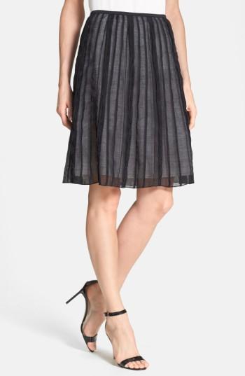 Petite Women's Nic+zoe 'batiste Flirt' Skirt P - Black