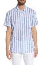Men's Bonobos Beach Slim Fit Stripe Sport Shirt R - White