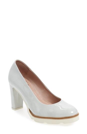 Women's Wonders Block Heel Pump .5-6us / 36eu - Grey