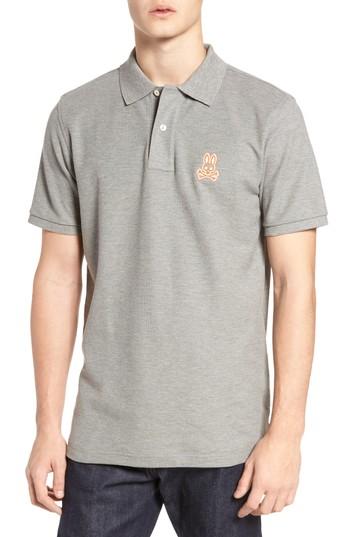 Men's Psycho Bunny Alto Bunny Polo (xl) - Grey