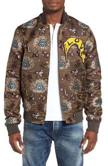 Men's Scotch & Soda Floral Jacquard Bomber Jacket