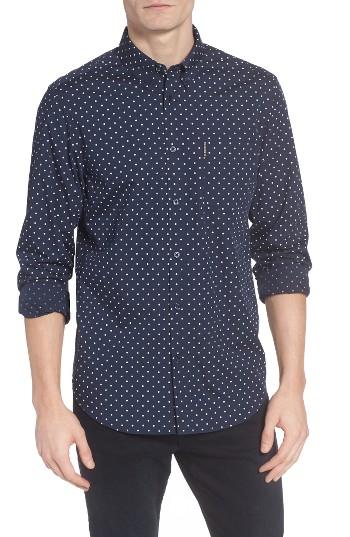 Men's Ben Sherman Slim Fit Dot Print Shirt