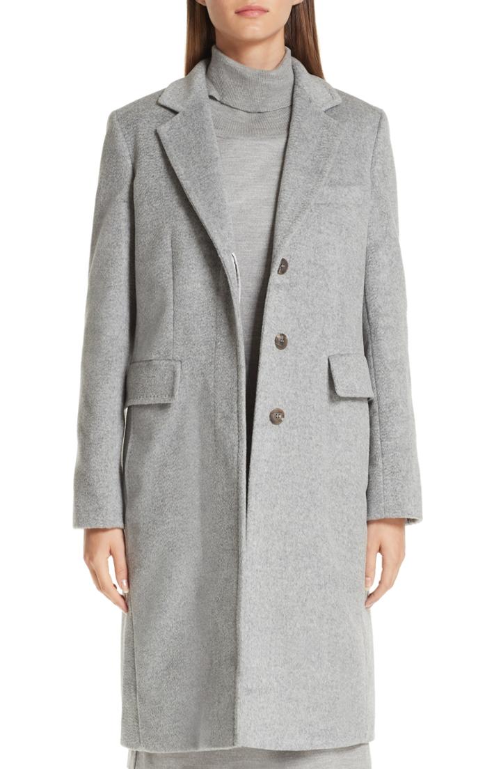 Women's Anne Klein Large Check Coat