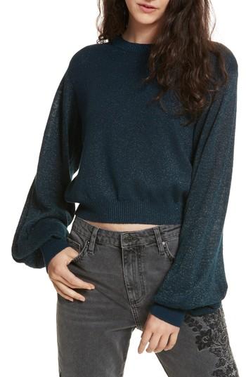 Women's Free People Let It Shine Sweater - Blue