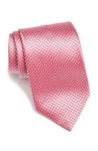 Men's David Donahue Solid Silk Tie, Size - Pink