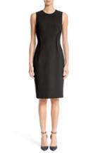 Women's Emporio Armani Punto Milano Faux Wrap Dress Us / 40 It - Blue