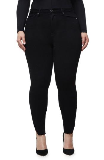 Women's Good American Good Waist Side Triangle Skinny Jeans