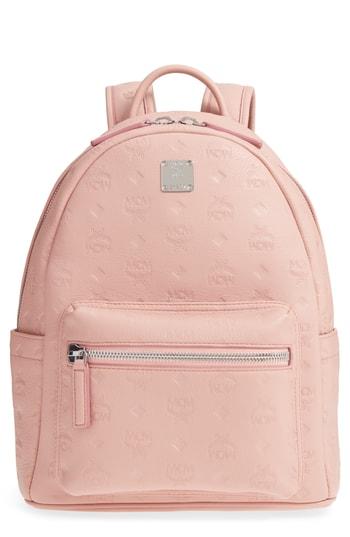 Mcm Ottomar Leather Backpack - Pink