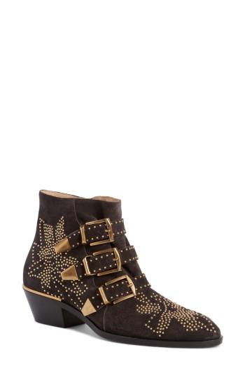 Women's Chloe Susanna Stud Buckle Bootie Us / 37eu - Black