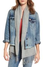 Women's Scotch & Soda Denim Trucker Jacket With Removable Vest - Blue