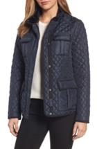 Women's Michael Michael Kors Quilted Utility Jacket - Blue