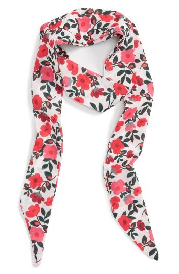 Women's Bp. Floral Print Skinny Scarf